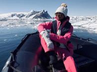 Jasmine Tookes podróżuje po Antarktydzie